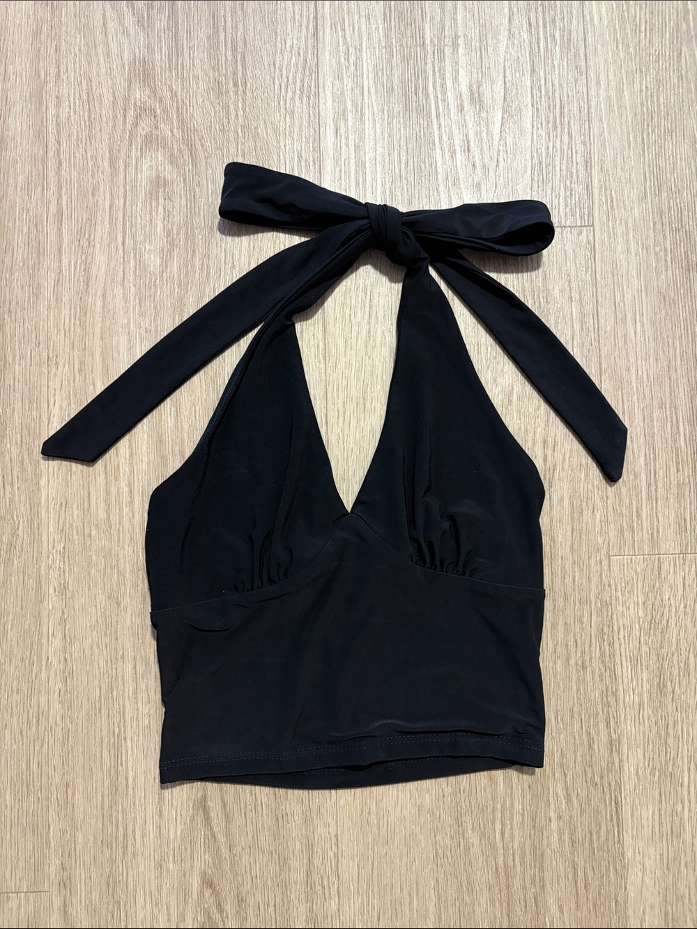 Full Tilt Black Halter Top
